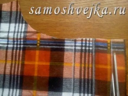 Обробка кокетки і планки в чоловічій сорочці - самошвейка - сайт для любителів шиття і рукоділля (крейдяні лінію вниз) Обробка кокетки і планки в чоловічій сорочці - самошвейка - сайт для любителів шиття і рукоділля