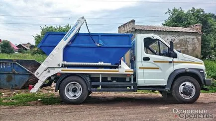 Огляд портальних контейнерних бункеровозів - основні засоби (портальних контейнерних сміттєвозів) Огляд портальних контейнерних бункеровозів - основні засоби
