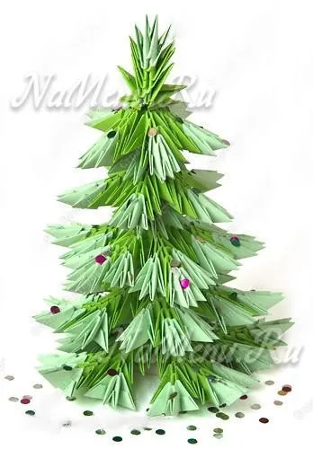 Орігамі з паперу на новий рік 2018 своїми руками, схеми (фото) Орігамі з паперу на новий рік 2018 своїми руками, схеми