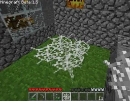 Павутина в minecraft (майнкрафт)
