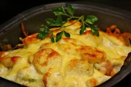 Палтус, запечений в духовці з картоплею, сиром і овочами рецепти з фото (різне) Палтус, запечений в духовці з картоплею, сиром і овочами рецепти з фото