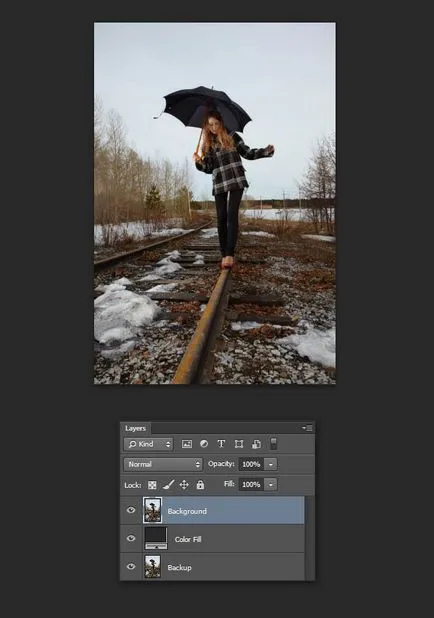 Падаючий сніг на фото (в фотошопі) Падаючий сніг на фото