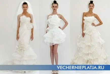 Плаття з воланами фото, вечірні сукні (alexander mcqueen) Плаття з воланами фото, вечірні сукні