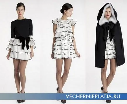 Плаття з воланами фото, вечірні сукні (vera wang) Плаття з воланами фото, вечірні сукні