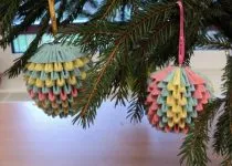 Вироби з орігамі на новий рік 2018 своїми руками - 49 фото ідей і майстер класи