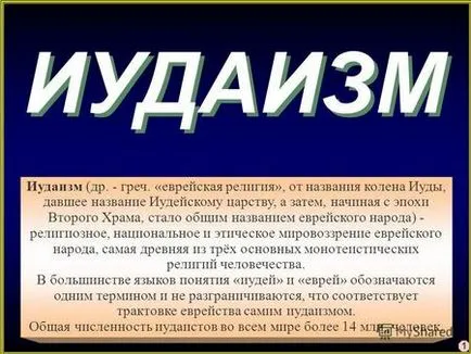 Презентації на тему - іудаїзм