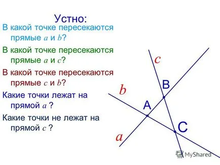 Презентація на тему промінь і кут (точки лежать прямий) Презентація на тему промінь і кут