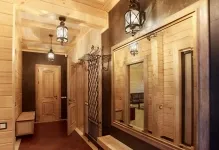 Передпокій в приватному будинку дизайн фото інтер'єр як оформити, коридору обробка дерев'яна, оформлення (інтер'єр) Передпокій в приватному будинку дизайн фото інтер'єр як оформити, коридору обробка дерев'яна, оформлення