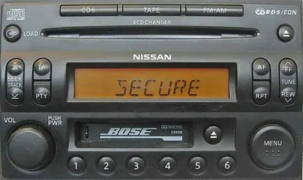 Розблокувати штатну магнітолу nissan (штатну) Розблокувати штатну магнітолу nissan