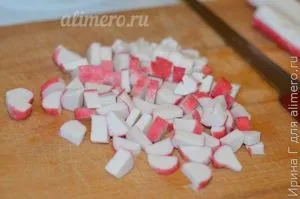 Салат з морської капусти з помідорами (салат з морської капусти з крабовими паличками) Салат з морської капусти з помідорами