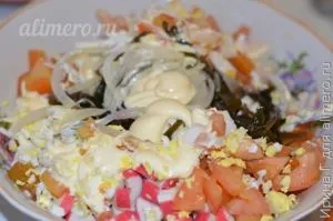 Салат з морської капусти з помідорами (салат з морської капусти з помідорами) Салат з морської капусти з помідорами