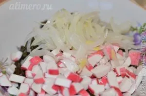 Салат з морської капусти з помідорами (морська капуста) Салат з морської капусти з помідорами