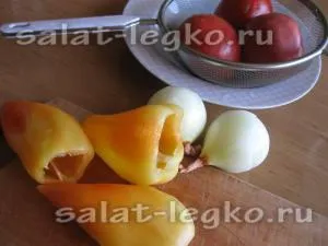 Салат з перцю моркви і помідор на зиму рецепт (перець) Салат з перцю моркви і помідор на зиму рецепт
