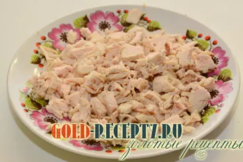 Салат з грибами і куркою, салат з грибами рецепт