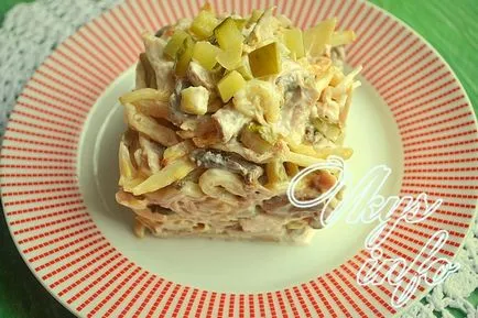 Салат «англійська» з куркою і грибами рецепт з фото (салат) Салат «англійська» з куркою і грибами рецепт з фото