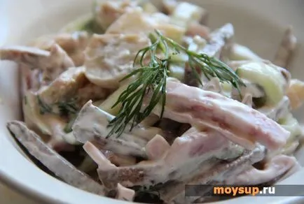 Салат з куркою і грибами англійська - класичний рецепт, як приготувати (грибами) Салат з куркою і грибами англійська - класичний рецепт, як приготувати
