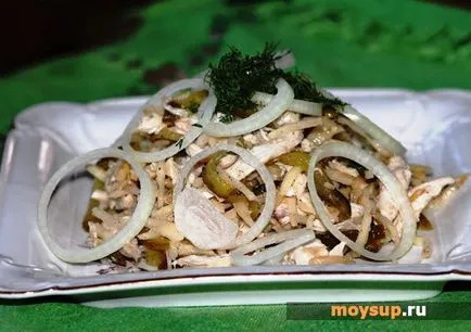 Салат з куркою і грибами англійська - класичний рецепт, як приготувати (салат) Салат з куркою і грибами англійська - класичний рецепт, як приготувати