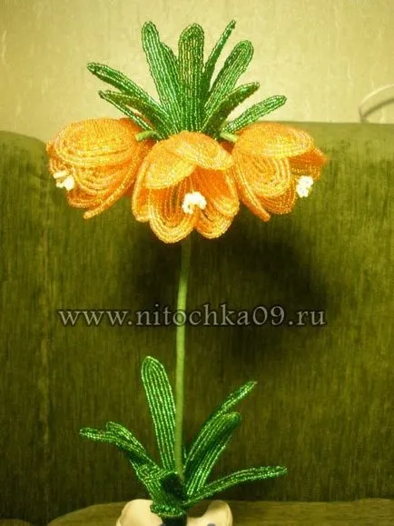 Рябчик імператорський з бісеру (конкурс)
