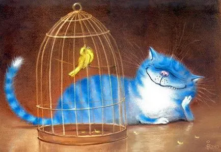 Сині коти художниці Ірини Зенюк (Ріни з (малюнки котів) Сині коти художниці Ірини Зенюк (Ріни з