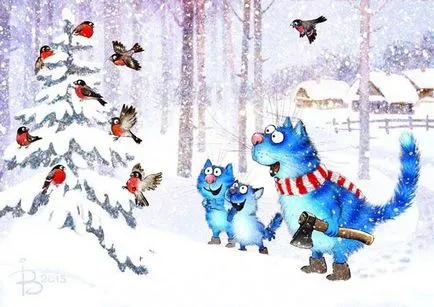 Сині коти щастя Ірини Зенюк - ярмарок майстрів - ручна робота, handmade (котик) Сині коти щастя Ірини Зенюк - ярмарок майстрів - ручна робота, handmade