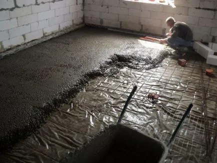 Скільки сохне стяжка підлоги з пескобетона, бетонна 10 см, 5 см, під плитку, під ламінат і напівсуха (стяжка) Скільки сохне стяжка підлоги з пескобетона, бетонна 10 см, 5 см, під плитку, під ламінат і напівсуха