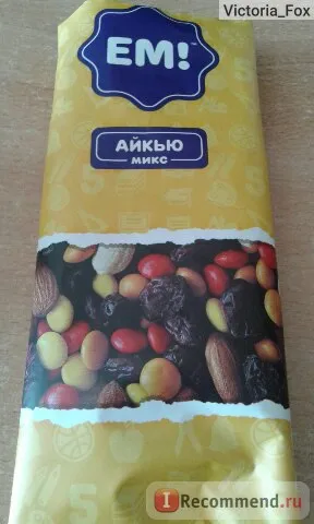 Суміш ядер горіхів обсмажених, фруктів сушених і драже зао орехпром айкью мікс - «ні про що (суміш) Суміш ядер горіхів обсмажених, фруктів сушених і драже зао орехпром айкью мікс - «ні про що