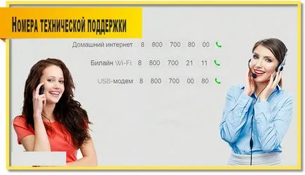 Служба підтримки билайн, способи з'єднання