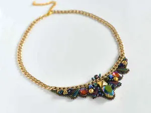 Створюємо шикарне кольє на ланцюжку - ярмарок майстрів - ручна робота, handmade (кристали Сваровськи (swarovski)) Створюємо шикарне кольє на ланцюжку - ярмарок майстрів - ручна робота, handmade