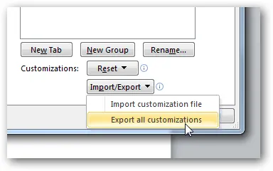 Створюємо настроюється вкладку на стрічці меню в office 2010 року (ворд) Створюємо настроюється вкладку на стрічці меню в office 2010
