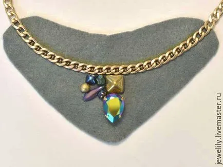 Створюємо шикарне кольє на ланцюжку - ярмарок майстрів - ручна робота, handmade (ланцюжку) Створюємо шикарне кольє на ланцюжку - ярмарок майстрів - ручна робота, handmade