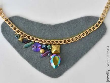 Створюємо шикарне кольє на ланцюжку - ярмарок майстрів - ручна робота, handmade (ланцюжку) Створюємо шикарне кольє на ланцюжку - ярмарок майстрів - ручна робота, handmade