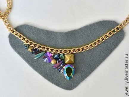 Створюємо шикарне кольє на ланцюжку - ярмарок майстрів - ручна робота, handmade (кольє зі Сваровськи) Створюємо шикарне кольє на ланцюжку - ярмарок майстрів - ручна робота, handmade