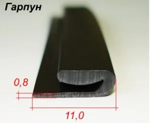 Товщина натяжної стелі (форма) Товщина натяжної стелі