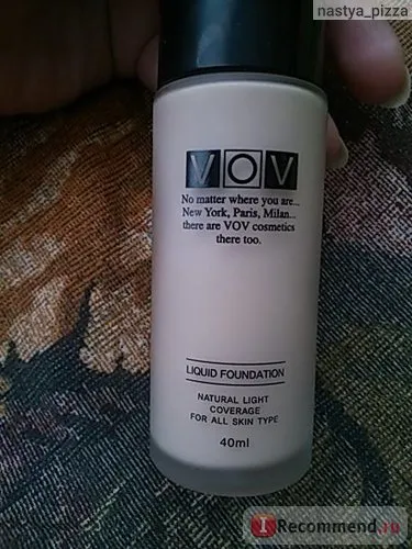Тональний крем vov liquid foundation - «тональний крем vov liquid foundation тон №19 (крем liquid foundation) Тональний крем vov liquid foundation - «тональний крем vov liquid foundation тон №19