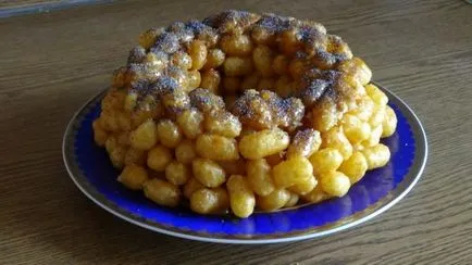 Торт з кукурудзяних паличок (зі згущеним молоком, з ірисок) рецепти (торт з кукурудзяних паличок і ірисок рецепт) Торт з кукурудзяних паличок (зі згущеним молоком, з ірисок) рецепти
