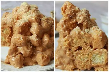 Торт з кукурудзяних палочек- рецепти зі згущеним молоком, іриски, шоколадом і печивом (рецепти торта з кукурудзяних паличок згущене молоко печиво іриска фото відео інструкції) Торт з кукурудзяних палочек- рецепти зі згущеним молоком, іриски, шоколадом і печивом