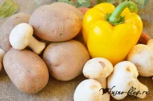 Тушкована картопля з грибами (картопля тушкована з грибами) Тушкована картопля з грибами
