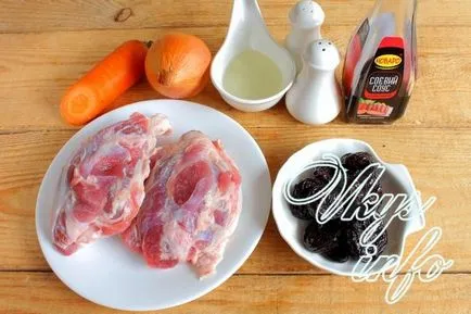 Тушковане м'ясо з чорносливом рецепт з фото (тушковане) Тушковане м'ясо з чорносливом рецепт з фото