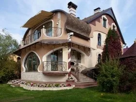 Фото дизайну фасаду будинку, дачі, котеджу (дачі) Фото дизайну фасаду будинку, дачі, котеджу