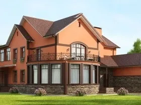 Фото дизайну фасаду будинку, дачі, котеджу (дачі) Фото дизайну фасаду будинку, дачі, котеджу