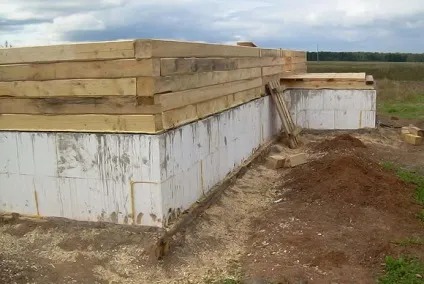 Фундамент під зруб - норми, поради (фундамент) Фундамент під зруб - норми, поради
