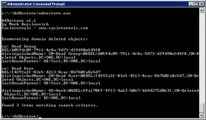 Відновлення видалених елементів (об'єктів tombstone) в active directory (ad) Відновлення видалених елементів (об'єктів tombstone) в active directory