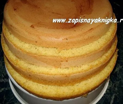 Повітряний бісквіт для торта рецепт з фото