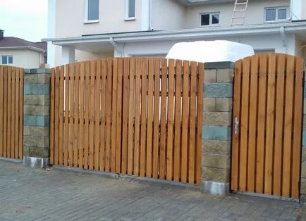 Ворота дерев'яні розсувні (ворота) Ворота дерев'яні розсувні