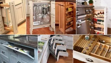 Зберігання на маленькій кухні прості способи і хитрі «Лайфхак»