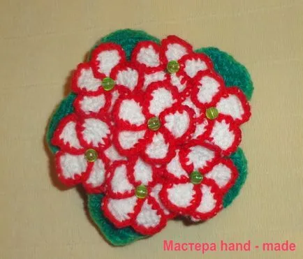 В'язаний квітка - фіалка гачком і спицями, опис - майстри hand-made (спицями) В'язаний квітка - фіалка гачком і спицями, опис - майстри hand-made