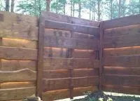 Огорожа з необрізної дошки (дошки) Огорожа з необрізної дошки