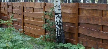 Огорожа з необрізної дошки (необрізний) Огорожа з необрізної дошки