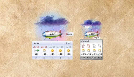Яндекс погода - yandex weather