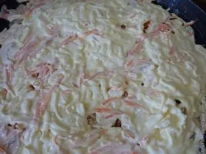 Запечена картопля з грибами та овочами (овочами) Запечена картопля з грибами та овочами